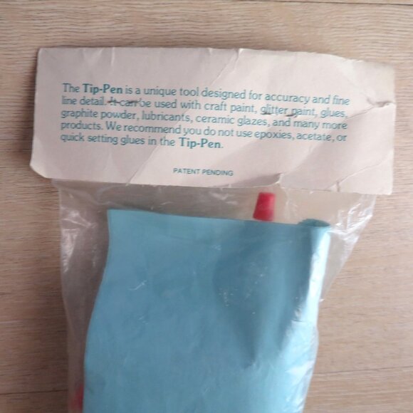 Vintage Craft Tip-Pen Set 4 Tips Craft Paint Glitter Glues Graphite Powder - Picture 3 of 10